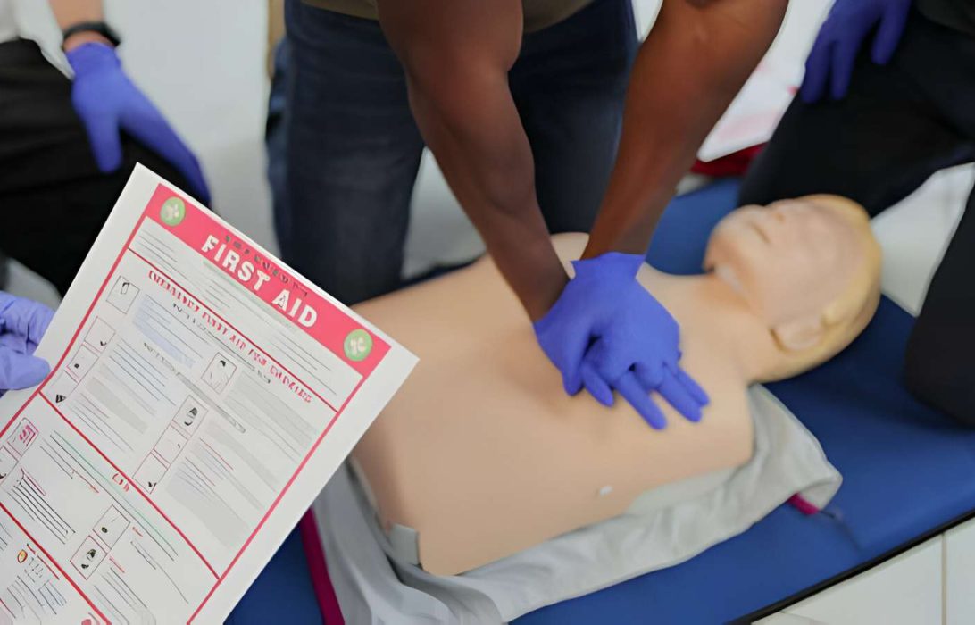 Emergency first aid at work training